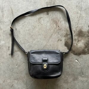 Vintage Coach Sheridan Glenwood Made In Italy Pebbled Leather Crossbody Purse